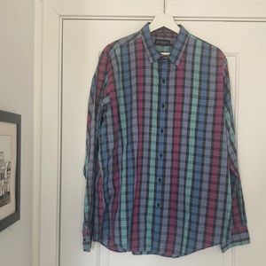 Daniel Hechter Sportswear XL Long Sleeve Button Down Shirt, Fun Colors